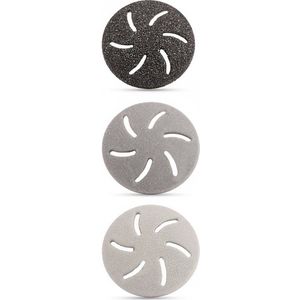 Vibrix eeltverwijderaar vijlschijven - Kristal - Totaal 3 stuks