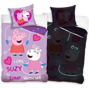 Peppa Pig glow in the dark 140x200 cm