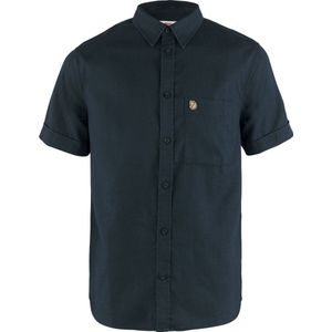 Fjällräven Övik Travel Shirt SS M - Dark navy - Outdoor Kleding - Fleeces en Truien - Overhemd korte mouw