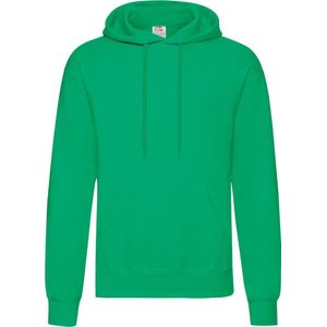 Fruit Of The Loom Heren Sweatshirt Met Capuchon / Hoodie (Kelly Groen)