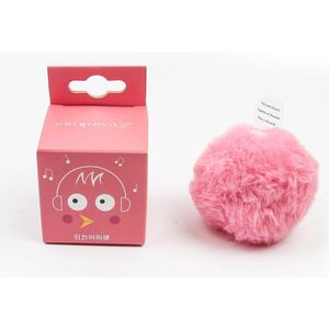ROZE interactieve plush ball | kattenspeelgoed | kittenspeelgoed | geluidsbal | Dieren speeltje | Vogelgeluid| musthave voor katten |
