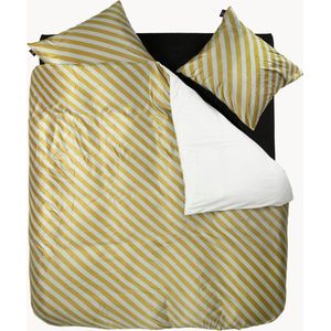 Y-NOT - Dekbedovertrek - Fluweel/Velvet Dancing Away Oker Geel - Lits jumeaux - 240x200/220 cm