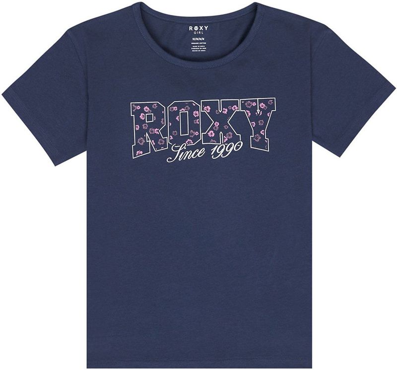 Roxy - Lily Night - T-shirt - Vintage Blue - Korte Mouwen voor Meisjes 4-16