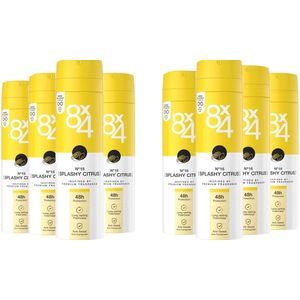 8x4 Deo Spray - No.16 Splashy Citrus 8 x 150 ml - Voordeelverpakking