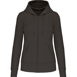 Kariban Ecologische damessweater met capuchon en ritssluiting K4031 - Dark Grey - XXL