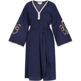 usha FESTIVAL Jurk 'Festival'  marine / bruin / wit