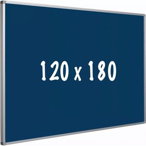 Prikbord kurk PRO - Aluminium frame - Eenvoudige montage - Punaises - Blauw - Prikborden - 120x180cm
