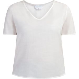 usha - Blusenshirt - Semitransparant - V-Ausschnitt