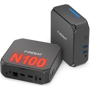 Firebat AK2 Plus - Windows 11 Pro Mini PC - Intel 12e generatie processor N100 (tot 3.40 GHz) - 8 GB RAM - 256 GB SSD - 1000MHz - 4K op 60 Hz Support