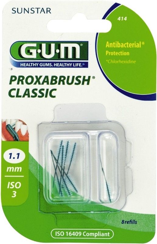 GUM Proxabrush Classic 1.1mm refills 414 - 8 stuks