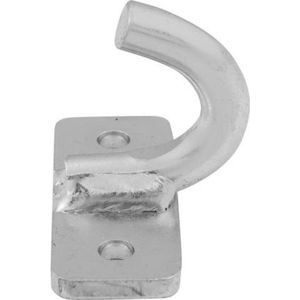 Touwhaak extra sterk 6 * 2,5 cm plaat 5mm haak 10mm