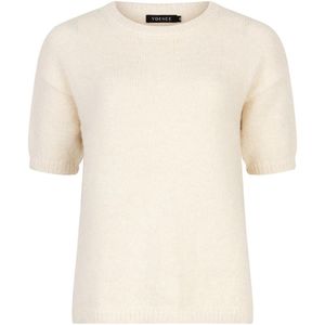 Ydence Trui Knitted Sweater Eddie Fc2520 005 Ecru Dames Maat - S