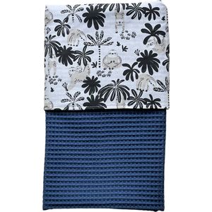 baby deken kinderwagen deken wieg deken koningsblauw luiaard