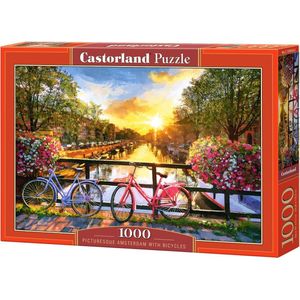 Picturesque Amsterdam with Bicycles - 1000 stukjes