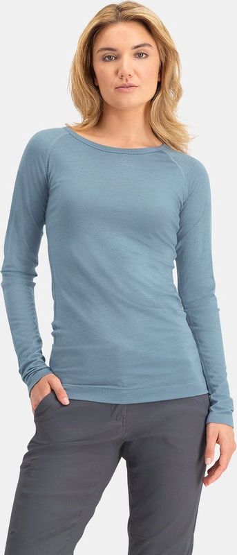 NOMAD - Pure Merino Longsleeve - Lichtblauw - Thermoshirt - Lange Mouw - 100% Merinowol