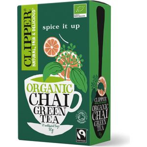 4x Clipper Thee Chai Green Tea 20 stuks