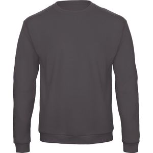 Sweatshirt Unisex XL B&C Ronde hals Lange mouw Anthracite 50% Katoen, 50% Polyester