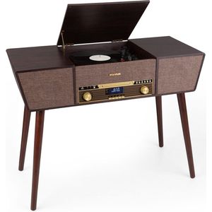 Auna Belle Epoque - 1912 Retro platenspeler - CD - BT - USB - DAB+/UKW - Bruin