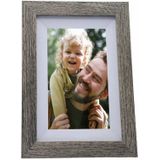 Digitale Fotolijst met WiFi - 8 Inch - Pora - IPS Display - Donker Bruin/Wit