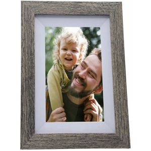Digitale Fotolijst met WiFi - 8 Inch - Pora - IPS Display - Donker Bruin/Wit