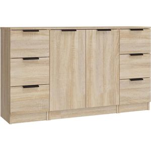 VidaXL-Dressoirs-3-st-bewerkt-hout-sonoma-eiken