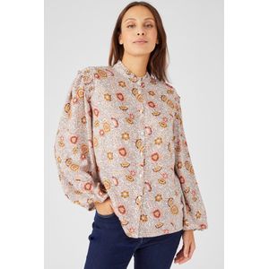 Damart - Blouse in *zuivere viscose - Dames - Beige - 38