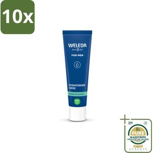 10 x WELEDA - Hydraterende crème - Men - 30 ml - Grootverpakking - Hydraterende Crème Voor Mannen - Crème Voor Droge Huid - Natuurlijke Crème - Biologische Crème - Crème Voor Mannen