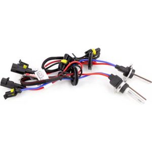 TLVX 2 stuks H7 HID Xenon Autolampen - 6000K Wit licht - Dimlicht – Grootlicht – Sterke Metalen Voet - Veel zicht - HID – Xenon Vervangingslampen set – Metal Base - 35W - 55W - 12V - Auto lamp – Motor - Xenon Auto - Set