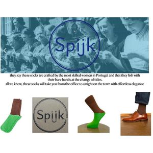 Spijkgoods sokken katoen bruin/groen