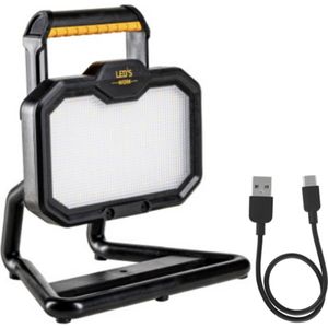 LED's Work - LED Bouwlamp - Oplaadbaar - 2000 Lumen - Draadloos op Accu - Stof- en Waterdicht