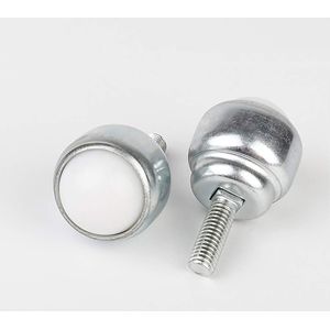 Buitendraad Bout Type Kogeloverdracht Lager Unit Roller Zilver Tone 2 Pack (CY-19D Nylon Bal) - M6