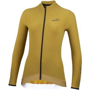Nalini - Dames - Fietsshirt - Lange mouwen - Wielrenshirt - Najaar - Winter - NEW WRAP LS LADY JERSEY1 - GREEN REEDS - S