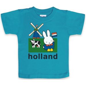 Blauw Nijntje baby t-shirt Holland 92 (18-24 mnd)