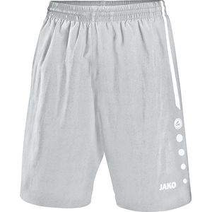 Jako - Shorts Turin - Korte broek Junior Grijs - 140 - zilvergrijs/wit
