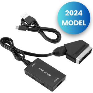 SCART naar HDMI Adapter - Omvormer - SCART Kabel en HDMI Kabel - Video Adapter - SCART naar HDMI Converter - Plug & Play - Full HD 1080P