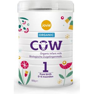 Jovie Cow Biologische Zuigelingenmelk 1 - op basis van koemelk - 0-6 maanden - 4x800gr