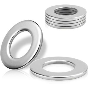 Thelau - | Sluitringen DIN125 voor schroeven en moeren - 6 stuks, V2A RVS carrosserieringen