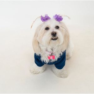 Sweatshirt met fietsernek - Zonder opdruk Indigo blauw