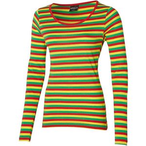 Apollo - Dorus - T-shirt - Rood-Geel-Groen - Lange Mouwen - Carnaval