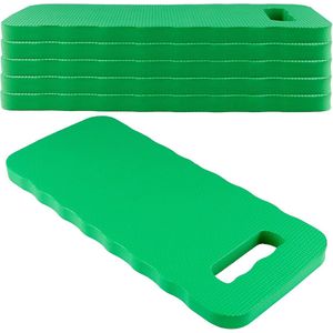 6 stuks groene kniekussens voor de tuin - 40 x 18 x 2 cm - kniemat - tuinieren - knieonderlegger voor werkzaamheden in de tuin - comfort - ergonomisch