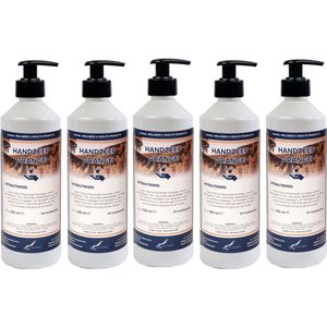 Handzeep Orange 500 ml - set van 5 stuks - met gratis pompje - Voordeelverpakking