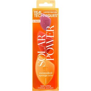 Real Techniques - Solar Power Sponge Trio - Applicatoren Set - 3 st - Cosmetica