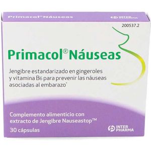 Primacol-misselijkheid 30 plantaardige capsules | Interpharma
