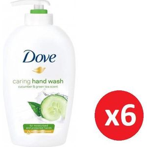 DOVE Care Hand Wash Handzeep - Cucumber & Green Tea - 6 X 250 ML