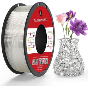 Printer Filament PETG+ - Transparent 1.75mm Spool Size 1kg