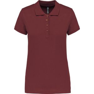 Kariban Piqué-damespolo korte mouwen K255 - Wine - XS