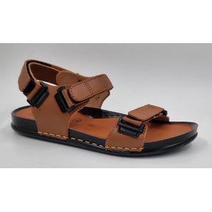 CAMELO - Heren Sandalen - Wandelsandalen - Mustard - Echt Leer - Maat 41