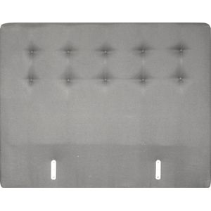 Boxspring hoofdbord - stof Inari grijs 91 - 120 cm geknoopt