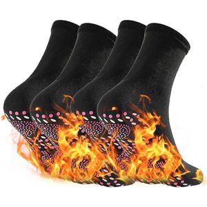 Allecto plus - Warme winter thermosokken, 2 paar met badstofzool, ademend en anti-zweet, geschikt voor wandelen, sporten, hardlopen en skaten.