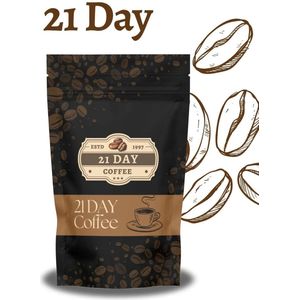 21 DAY 21 Dagen Koffie Coffee Inuline (Hindiba)(Cichoreiwortelvezel) & Bromelaïne Koffie Detox Afvallen 100 gr = Herbamina